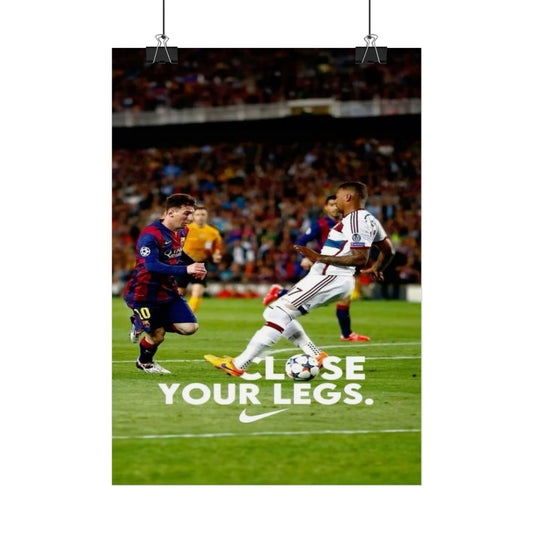 Sporty Motivational Poster for Athletes | Wall Art for Soccer Fans, Unique Gift for Sports Lovers, Home Decor
