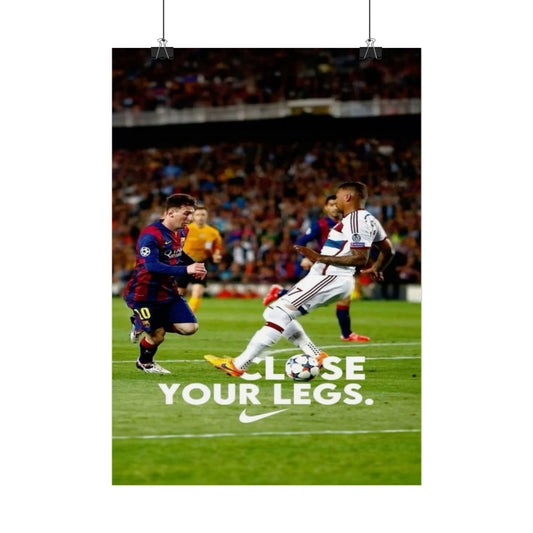 Sporty Motivational Poster for Athletes | Wall Art for Soccer Fans, Unique Gift for Sports Lovers, Home Decor